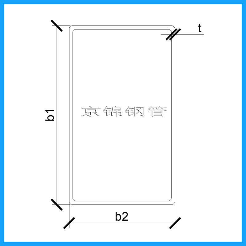 方矩管的規(guī)格示例圖 方矩管的規(guī)格示例圖